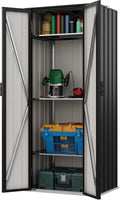 Devoko 28 Cuft Lockable Metal Storage Shed