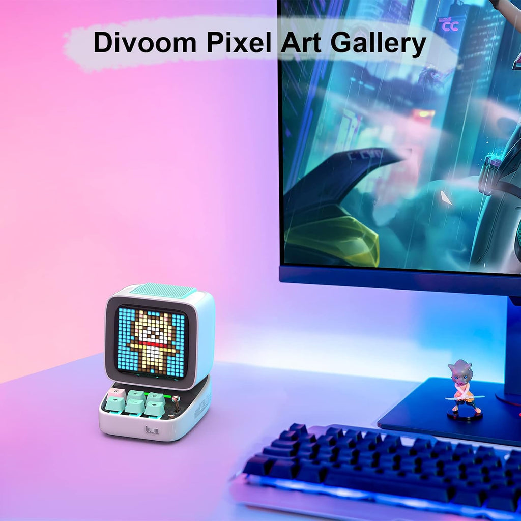 Divoom Times Frame-10.1' Digital Picture Frame and Ditoo Pixel Art Gaming Portable Bluetooth Speaker