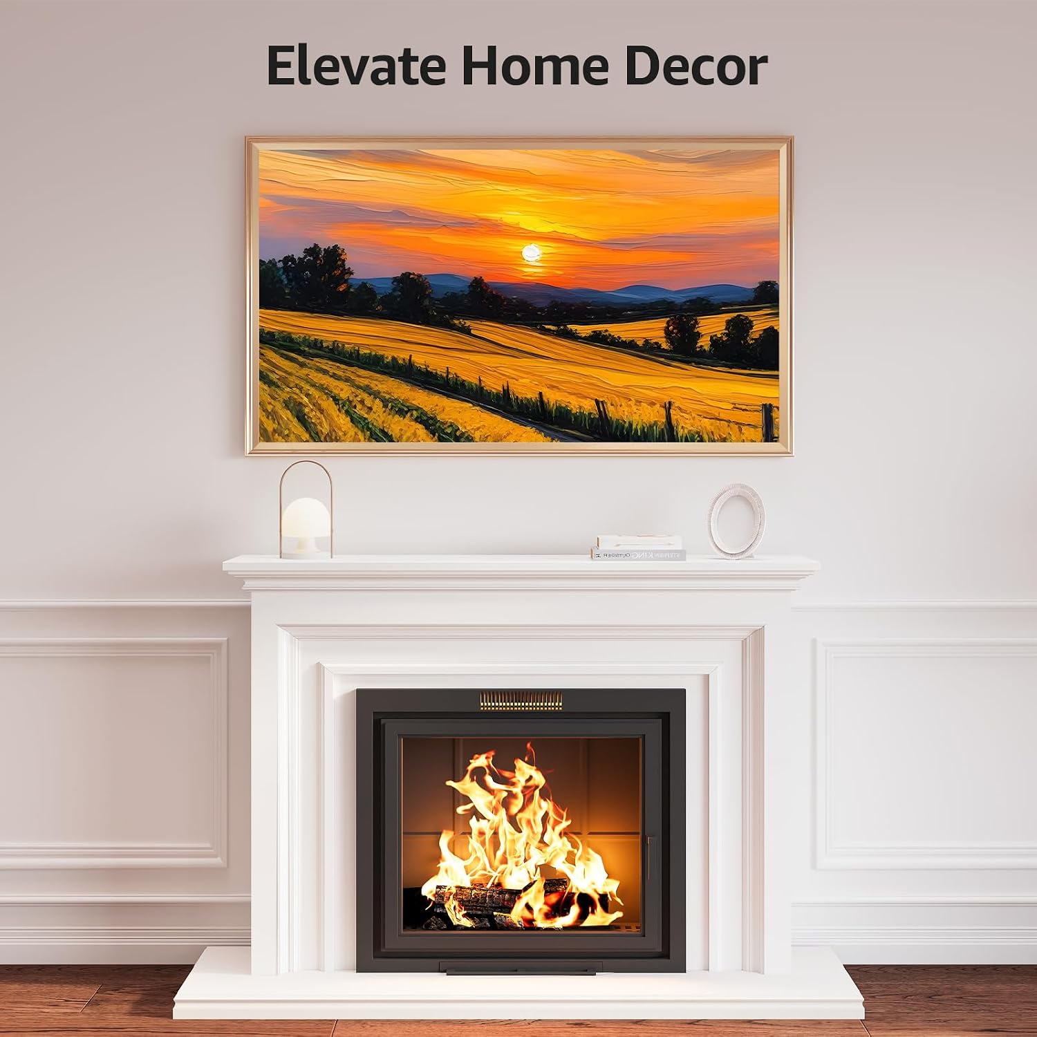 TV Frames 55' Deco Only for Samsung The Frame TVs, Alloy Bezel Modern & Minimalist Styles, Easy Installation, Interchangeable Bezels for Home Decor (Fits 2021-2025 Frame TVs)