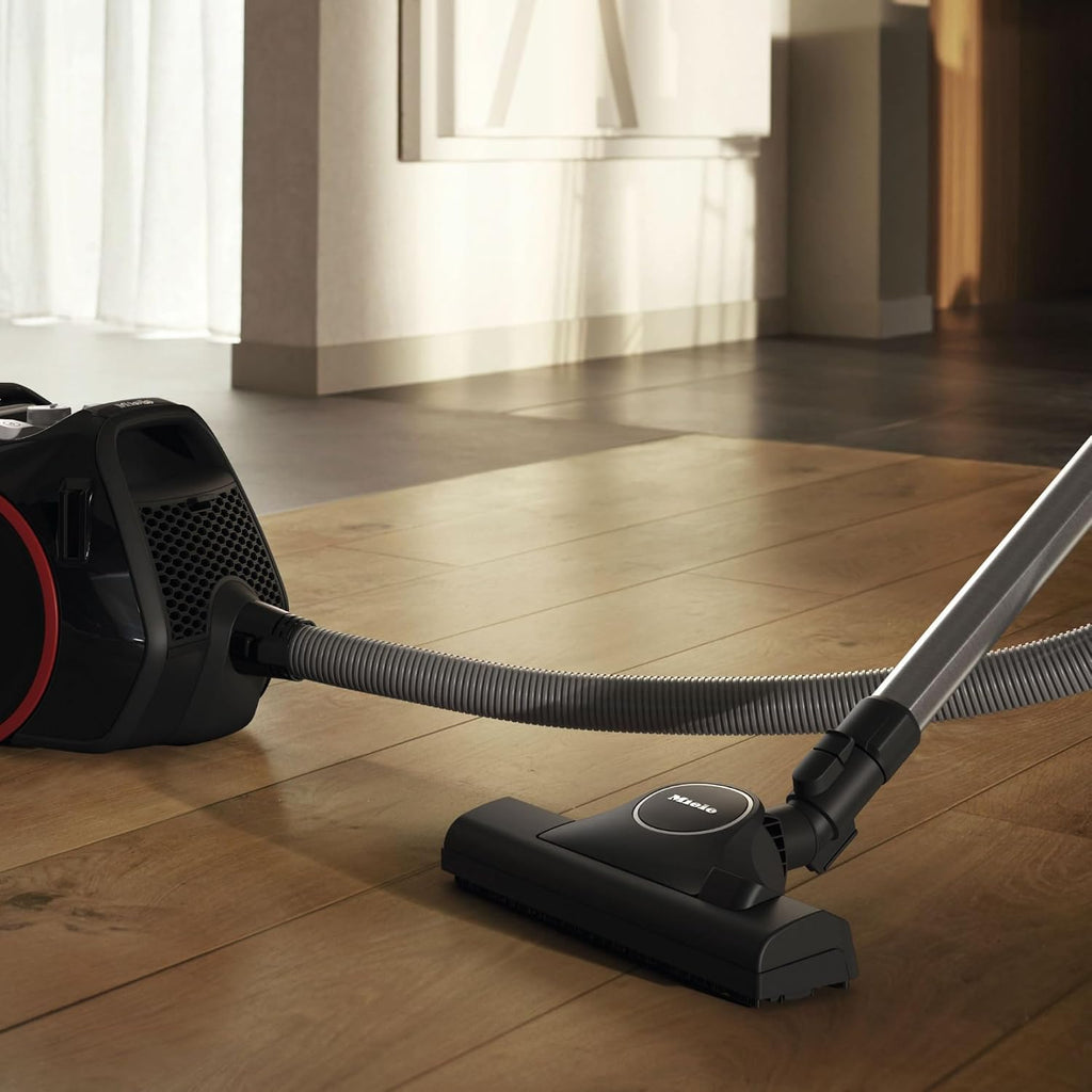Miele Boost CX1 - Bagless Canister Vacuum Cleaner, Lightweight, Compact and Corded with Vortex Technology and Hygiene AirClean Filter, in Black/Red