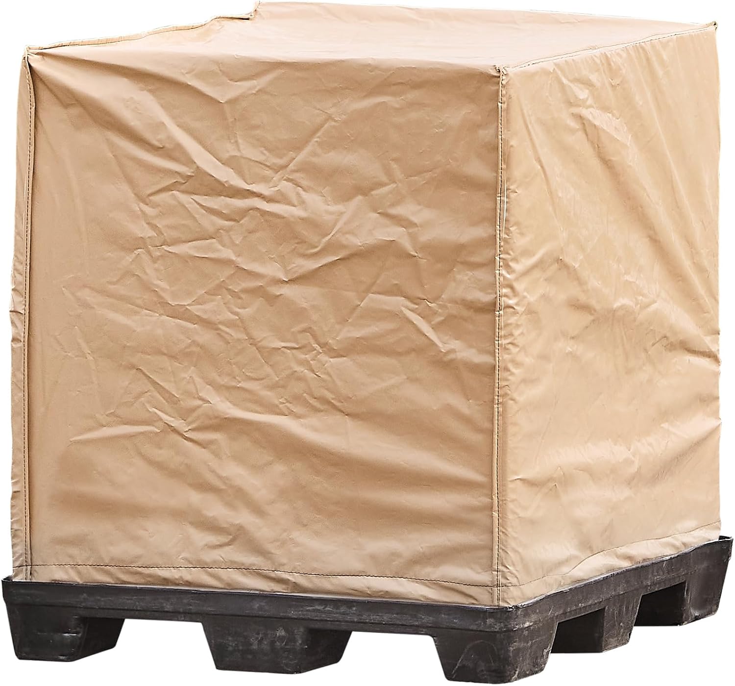 Transhield | Square Universal Outdoor Pallet Cover | Use w/ Pallets, AC Units, Generators, Patio Furniture | Waterproof & Heavy Duty (60'x60'x80')