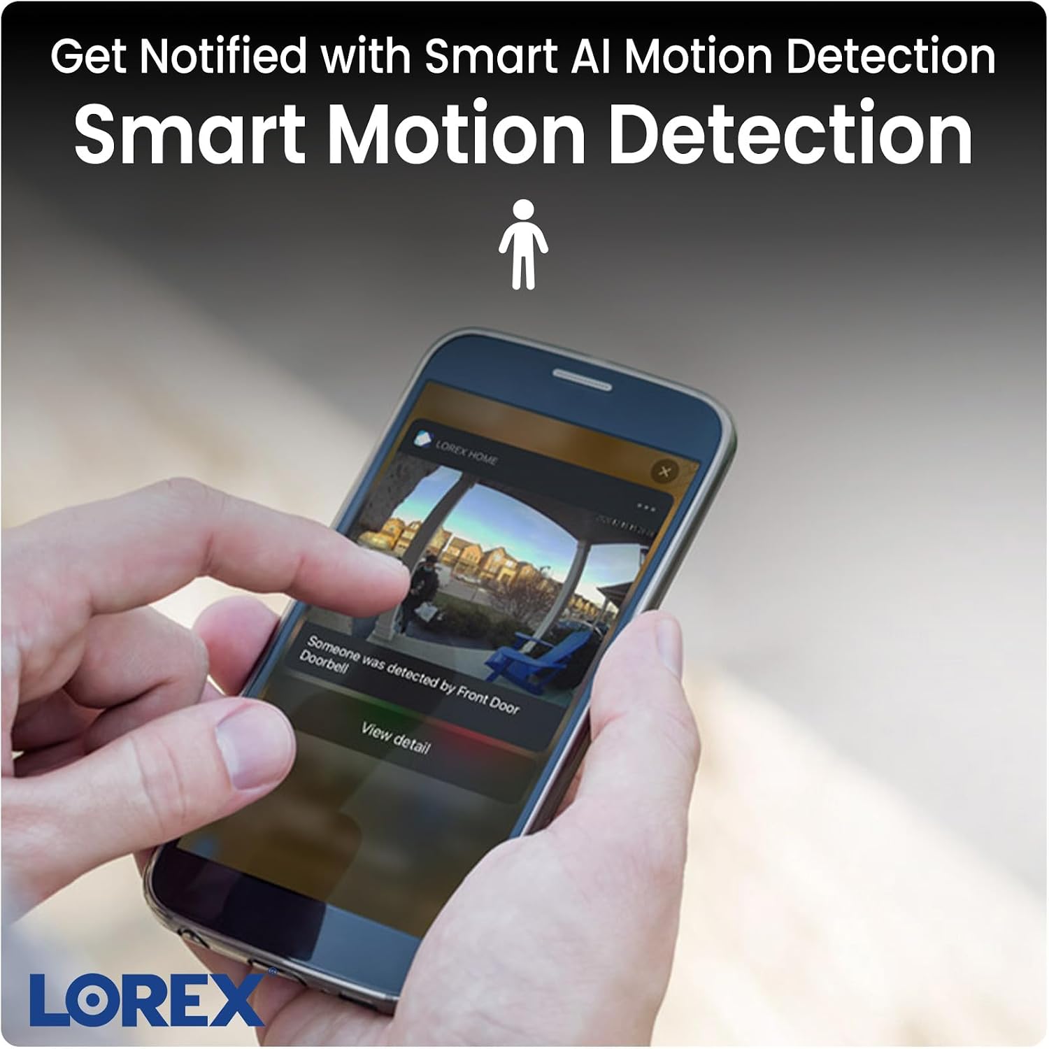 Lorex 2K Wired WiFi Smart Video Doorbell Camera | No Subscription Fee | 32GB MicroSD Card Included | Smart Security Lighting | Night Vision | Motion Detection | IP65 | Requires Existing Wiring | White