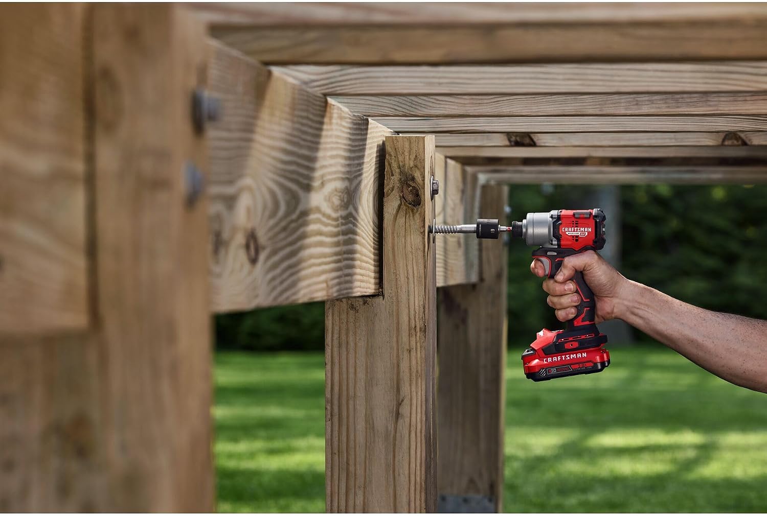 CRAFTSMAN V20 Cordless Brushless Impact Driver Set, 1/4 Impact Driver, Includes 2 Batteries and Charger (CMCF830D2)