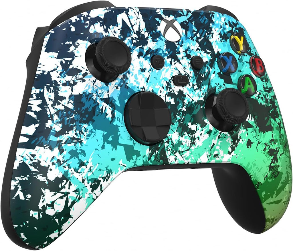 Custom Controllerzz Wireless Controller for Microsoft Xbox Series X/S & Xbox One - Custom Soft Touch Feel - Custom Series X/S Controller (X/S Polar Pixel)