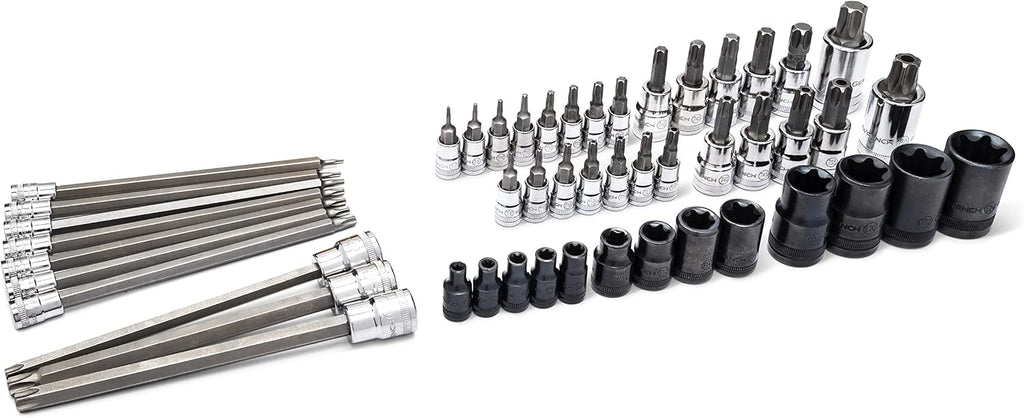 GEARWRENCH 49 Piece 1/4', 3/8', 1/2' Drive Torx Bit Socket Master Set - 89087