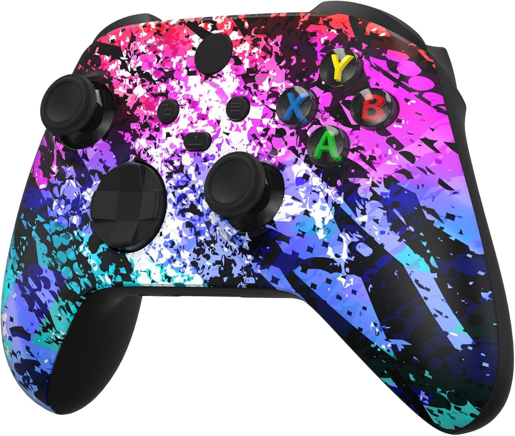 Custom Controllerzz Wireless Controller for Microsoft Xbox Series X/S & Xbox One - Custom Soft Touch Feel - Custom Series X/S Controller (X/S Digital Mirage)