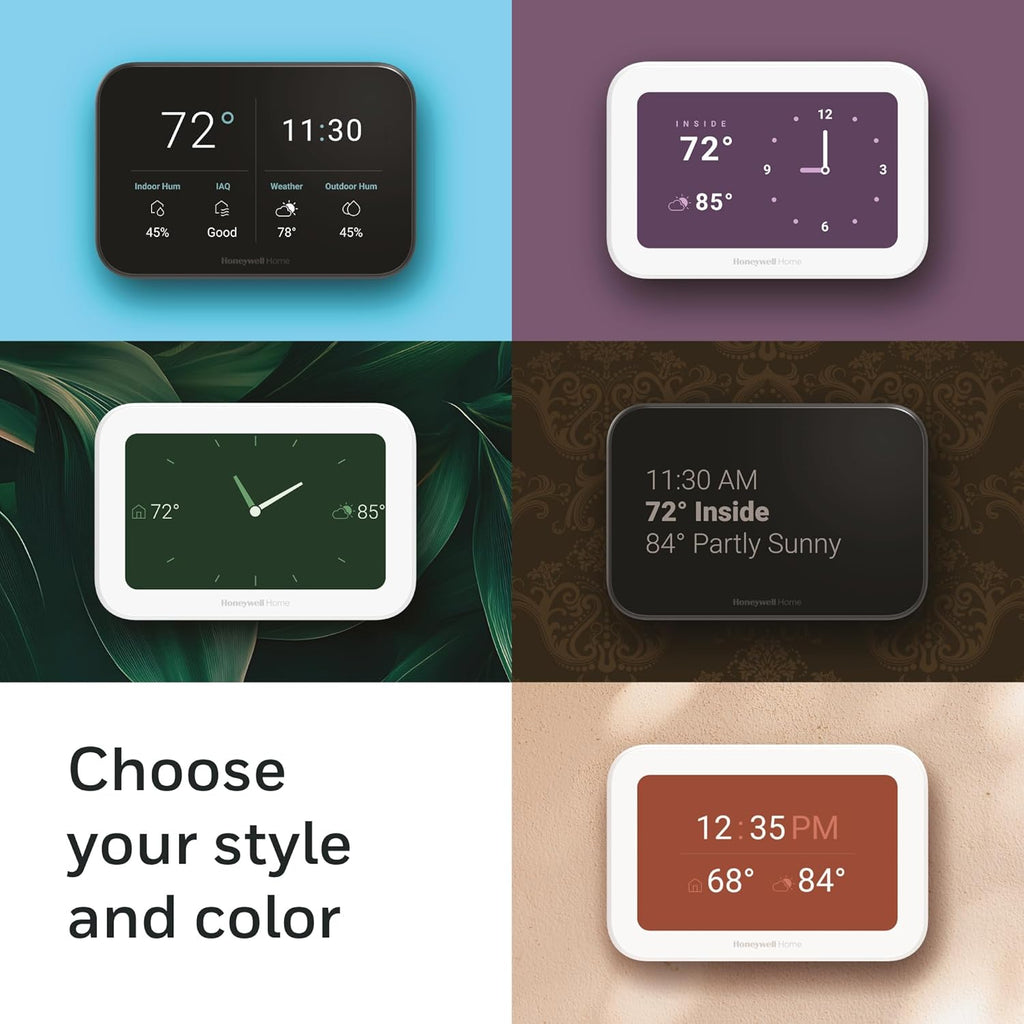 Honeywell Home X8S Premium Smart Programmable Wi-Fi Thermostat with Sensor, Video Doorbell Access, Humidity Control, 5' Customizable Touchscreen, Energy Star, Works with Alexa, Matter, Apple, Google