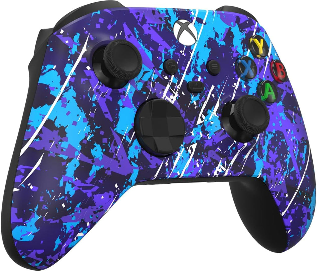 Custom Controllerzz Wireless Controller for Microsoft Xbox Series X/S & Xbox One - Custom Soft Touch Feel - Custom Series X/S Controller (X/S Midnight Surge)