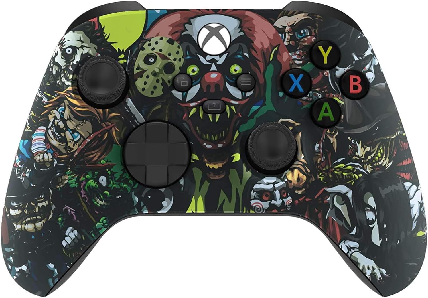 Custom Controllerzz Wireless Controller for Microsoft Xbox Series X/S & Xbox One - Custom Soft Touch Feel - Custom Xbox Series X/S Controller (X/S Scary Party)