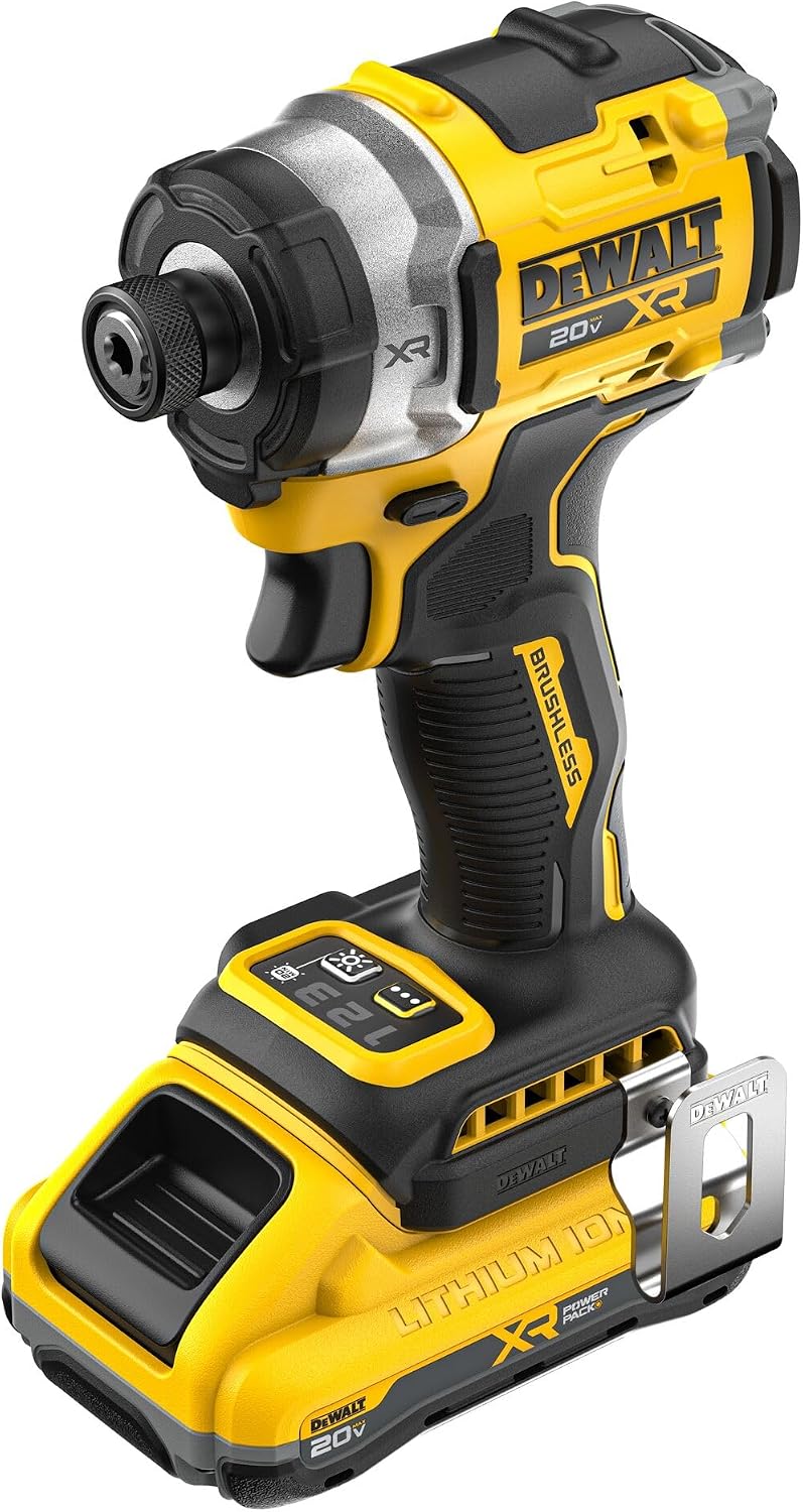 20V MAX XR Brushless Cordless 3-Speed High Torque 1/4 in. Impact Driver Kit with XR POWERPACK and Charger (DCF860QQ1)