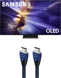 Samsung QN83S90FAEXZA 83 Inch 4K OLED Smart TV with an AudioQuest 2.25M 48Gbps Vodka HDMI Cord (2025)