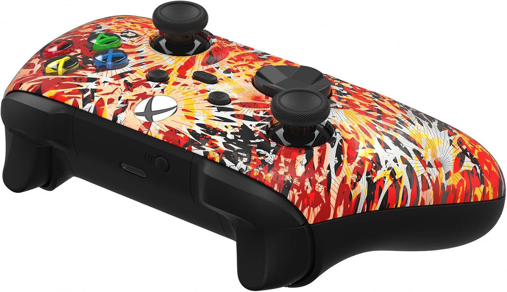 Custom Controllerzz Wireless Controller for Microsoft Xbox Series X/S & Xbox One - Custom Soft Touch Feel - Custom Series X/S Controller (X/S Solar Flare)