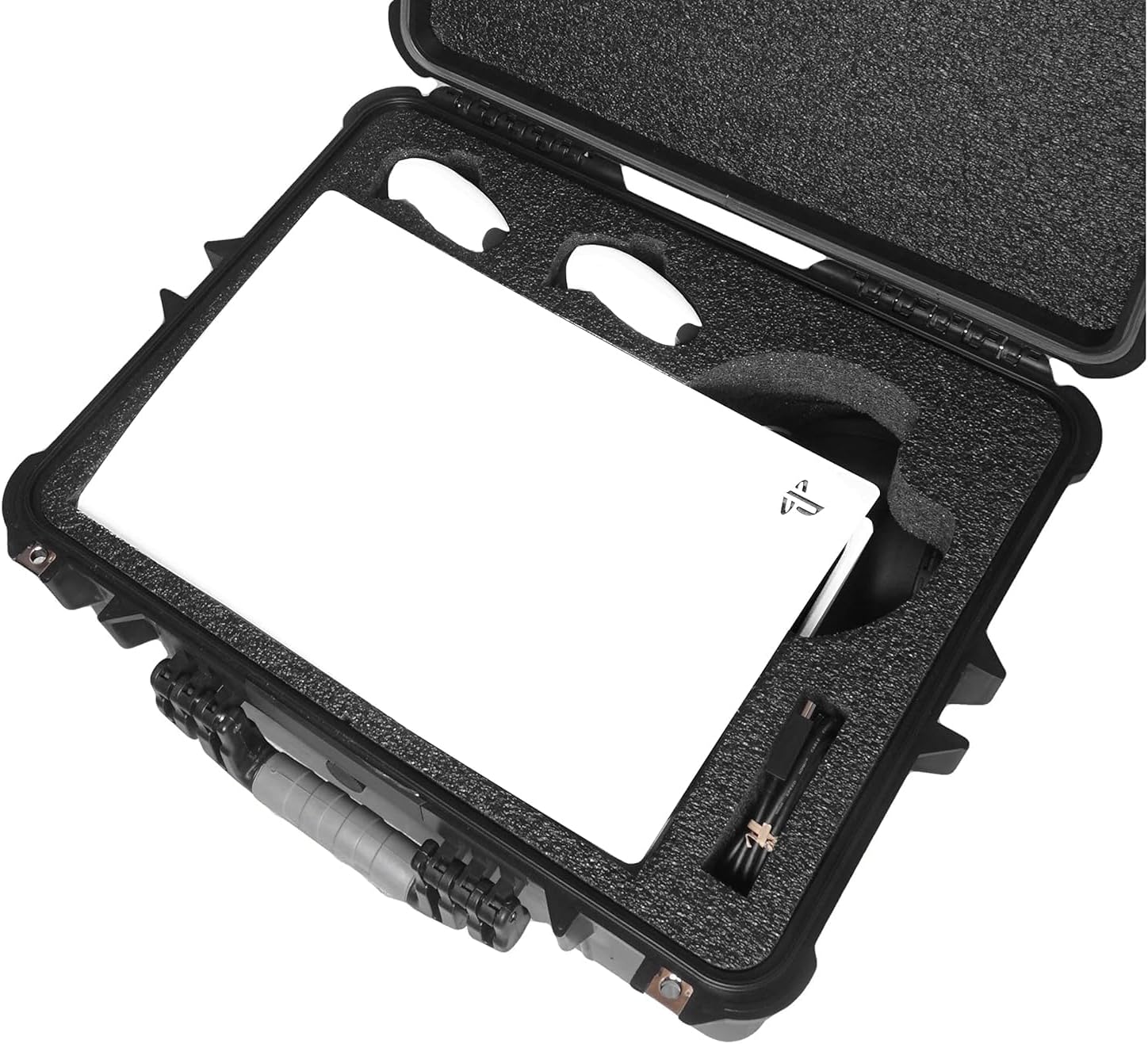 Case Club Carrying Case for PS5 (Gen 1 Disc or Digital) - Hard Shell Travel Case for Playstation 5 Console, Headset, Controllers, Games, PS5 Stand, Accessories - Waterproof