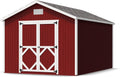 Little Cottage Co. 10x14 Classic Gable Shed with Floor, Outdoor Wood Storage Do-It-Yourself Precut Kit