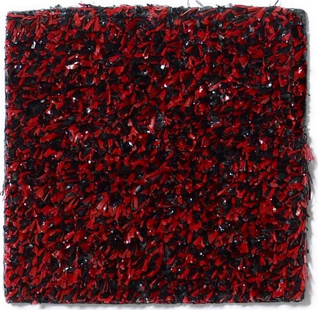KOECKRITZ Bandana Red Black Indoor - Outdoor Artificial Grass Turf Area Rugs. Lightweight and Flexible for Easy Portability. Many (5' x 7')