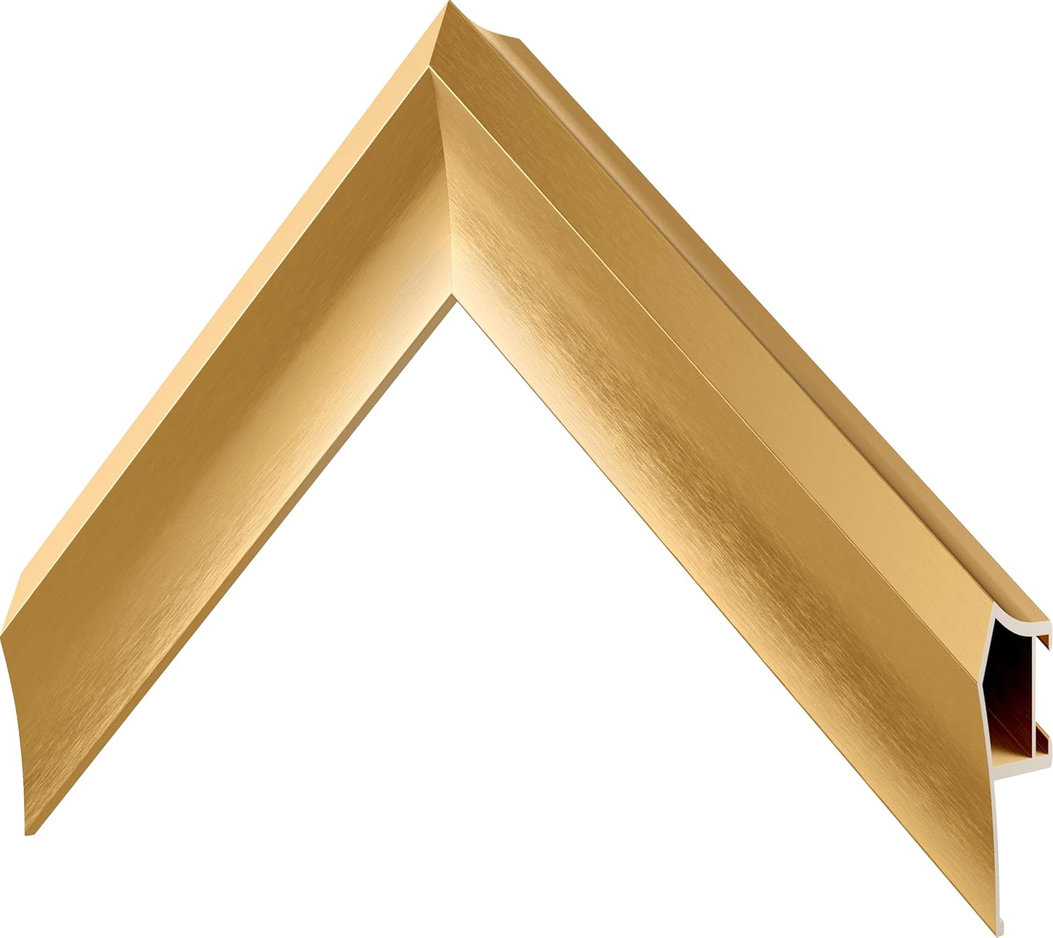 Pale Gold Prismatic 75' Alloy Deco TV Frame - Compatible ONLY with Samsung The Frame TV and Pro TVs (Fits 2021-2026, LS03A, LS03B,LS03C,LS03D,LS03FA,LS03FW)