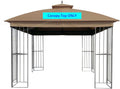 APEX GARDEN Replacements for Style Selections 10 ft x 10 ft Brown Metal Square Semi- Gazebo Model #TPGAZ9116 / #TPGAZ9116-ABD / #TPGAZ9126 / #TPGAZ9126-AB (Canopy Top (w/air Vent Cover))