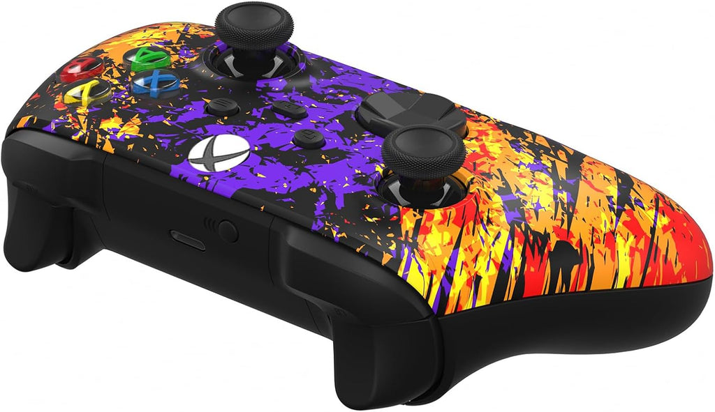 Custom Controllerzz Wireless Controller for Microsoft Xbox Series X/S & Xbox One - Custom Soft Touch Feel - Custom Series X/S Controller (X/S Inferno Galaxy)