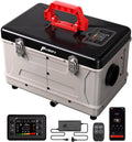 8KW Diesel Heater, 5L Toolbox Compact 2S Portable Parking Diesel Air Heater 110V/12/24V All in One with App Control, Altitude Mode and no tick for RV Garage Camper Grey 2025 Upgraded