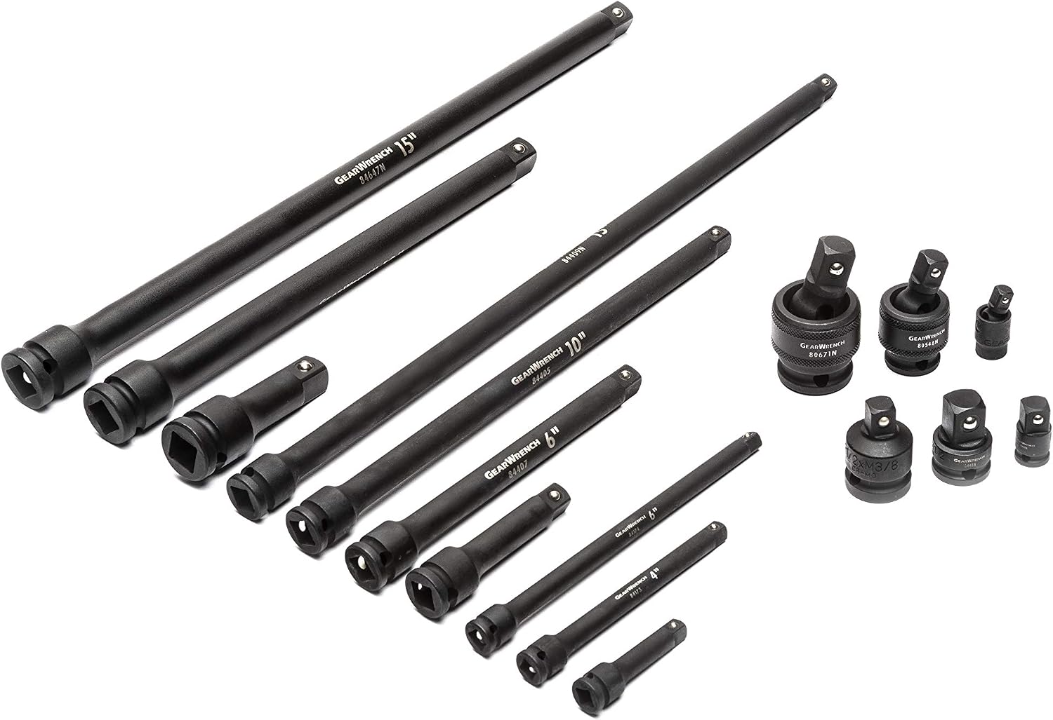 GEARWRENCH 209 Piece SAE/Metric 1/4', 3/8', & 1/2' Drive Master Impact Socket Set - 89072