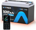 12.8V 100AH Group 31 LiFePO4 Lithium Battery with Self-Heating & APP Monitoring, Built-in 100A BMS, High Temp Cutoff, Low Temp Charging, 5000+ Cycles, Perfect for RV/Camping,Off-Grid,Solar