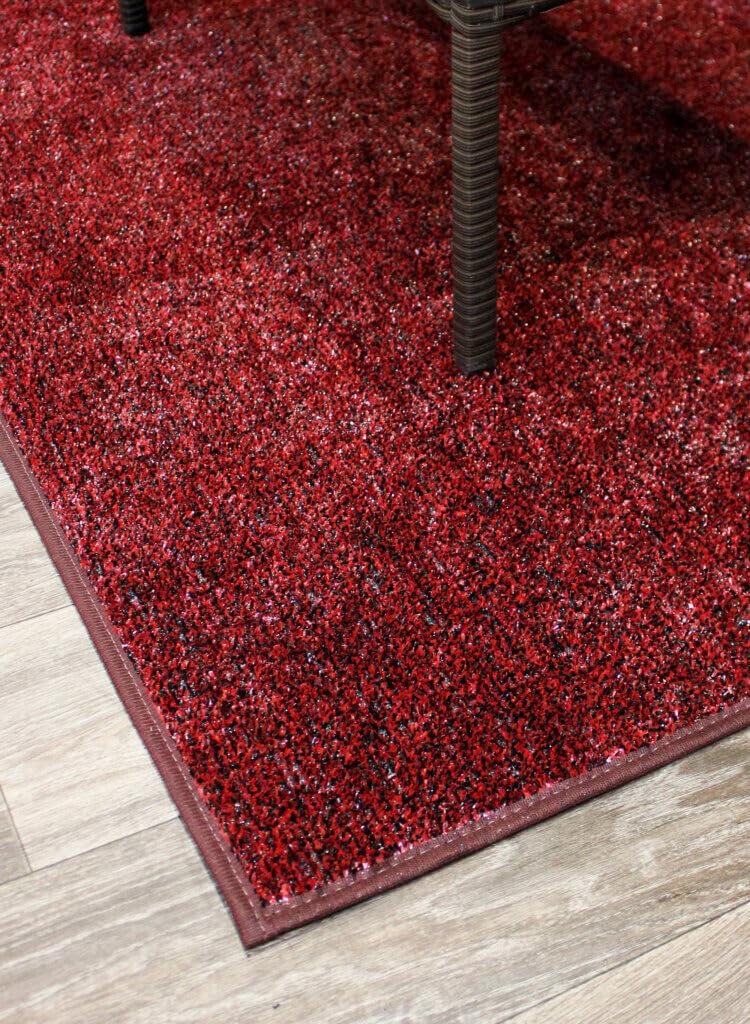 KOECKRITZ Outdoor Turf Rug – Weather-Resistant Artificial Grass Carpet for Patio, Deck, Porch, Gazebo, Boat & Pool – Lightweight, Fade-Resistant - 12' x 12' Red Bandana