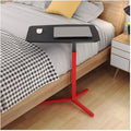 Overbed Table Adjustable Height and Tilt Angle Folding Laptop Table - Mobile Overbed in Black, Portable Gaming Computer Desk, Tablet Stand