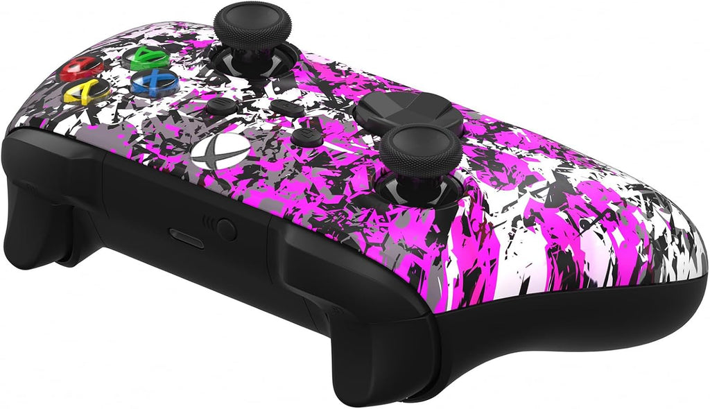 Custom Controllerzz Wireless Controller for Microsoft Xbox Series X/S & Xbox One - Custom Soft Touch Feel - Custom Series X/S Controller (X/S Shadow Bloom)