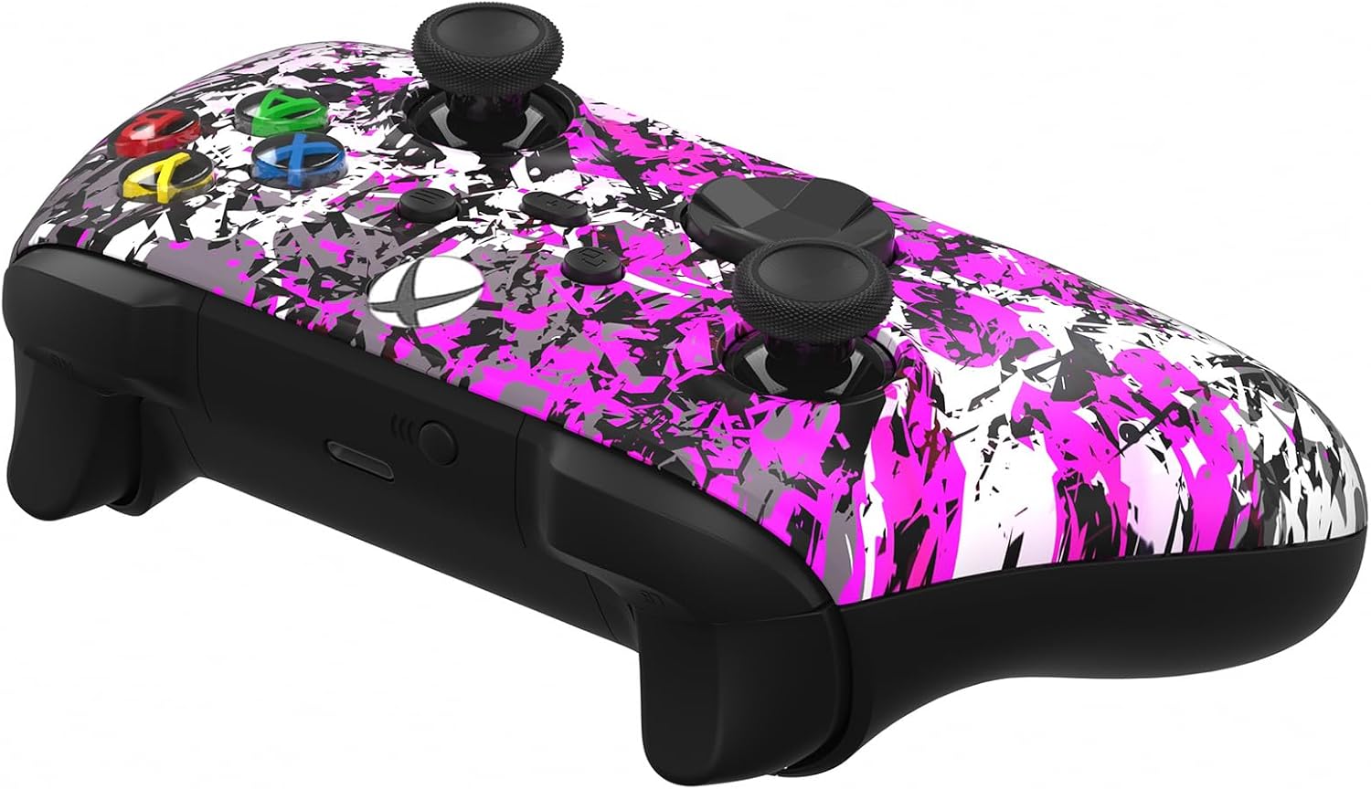 Custom Controllerzz Wireless Controller for Microsoft Xbox Series X/S & Xbox One - Custom Soft Touch Feel - Custom Series X/S Controller (X/S Shadow Bloom)