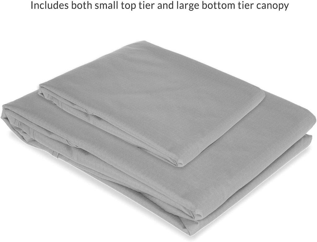 Garden Winds Replacement Canopy Top Cover Compatible with The Grand Patio 13' X 20' Gazebo - RipLock 350 - Slate Gray