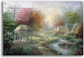 Epic Art 'Gazebo Village' by Nicky Boehme Acrylic Glass Wall Art, 36' x 24'