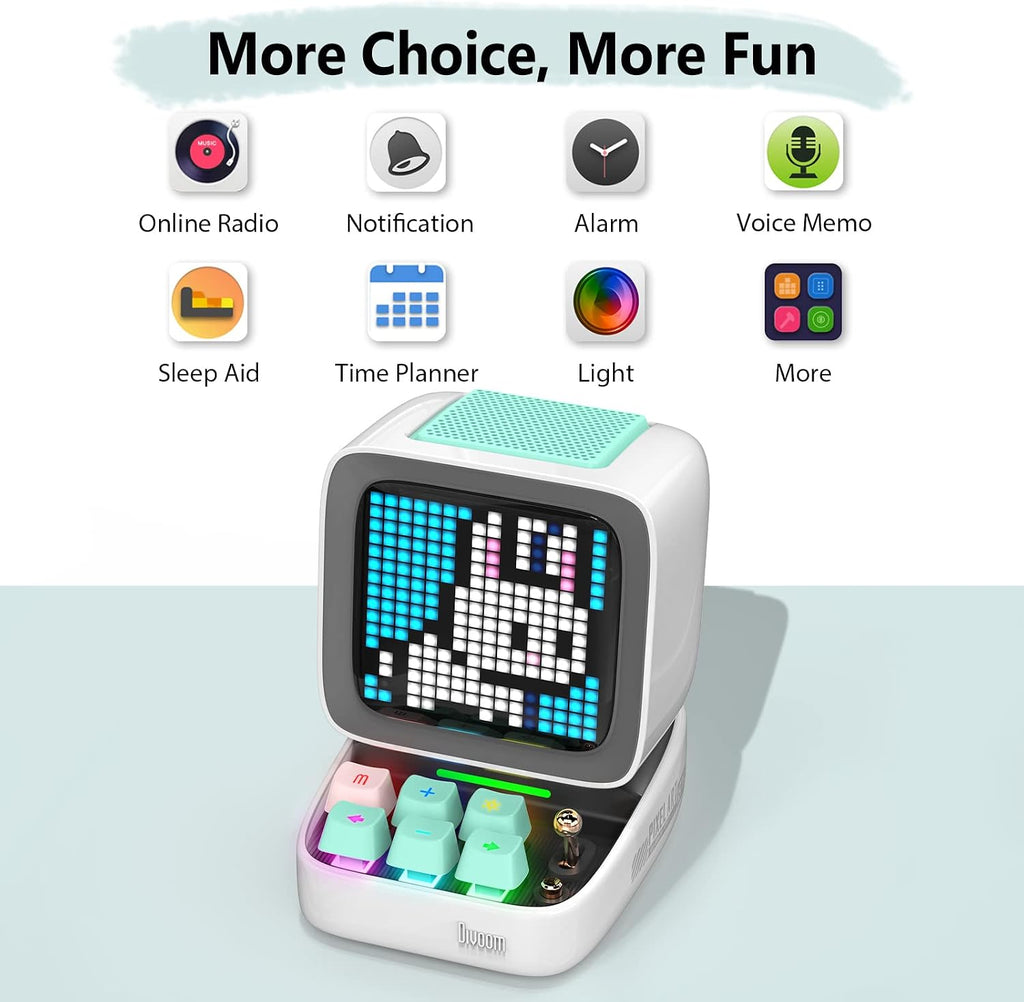 Divoom Times Frame-10.1' Digital Picture Frame and Ditoo Pixel Art Gaming Portable Bluetooth Speaker