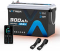 12.8V 300Ah Self-Heating LiFePO4 Lithium Battery with APP Monitoring, Built-in 200A BMS, Rechargeable 3840Wh Energy Battery for Trolling Motor, RV, Marine, Solar, Camping, Backup Power, Off-Grid, etc.
