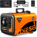 7L Large Diesel Heater, 8KW 240V/110V/12V/24V All in One Diesel Air Heater with LCD Switch, Remote Control, Suitable for Truck, RV, Home, Car, Campers, Boat, Orange
