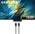 Samsung QN77S95FAFXZA 77 Inch OLED HDR Pro 4K Smart TV with an Austere 5S-4KHD2-2.5M V-Series 2.5m Premium 4K HDR HDMI Braided Cable (2025)