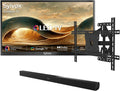 SYLVOX Outdoor TV with Soundbar & Mount, 75 inch 4K QLED Smart TV, Weatherproof TVs Support Google Assistant, Wide Viewing Angle, IP56 Waterproof, 1000 Nits Partial Sun QLED Television(2026 Model)