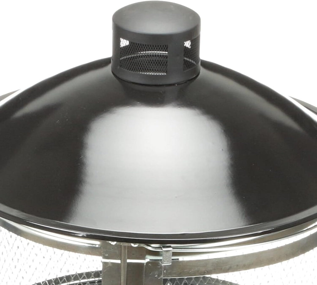 Four Seasons Courtyard Outdoor Fire Pit with Sliding Door, and Top Lid, 28'