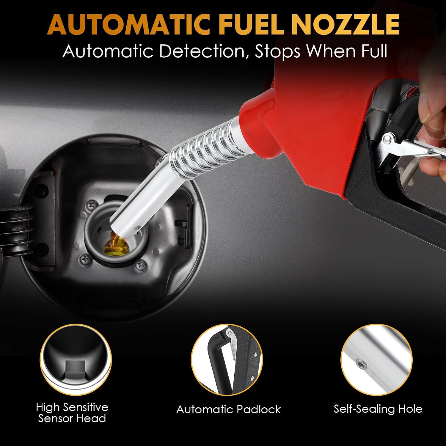 Fuel Transfer Pump Battery Powered - cordless transfer pump 12GPM 21V 260W Diesel & Kerosene Transfer Pump, Auto Shut-off Nozzle, for Truck/Tractor/Generator