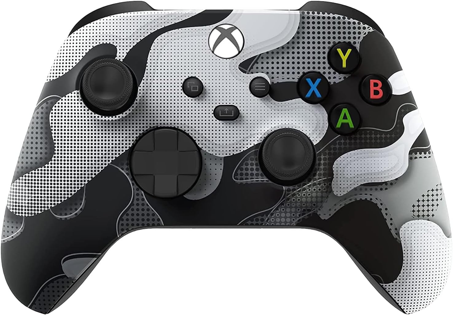 Custom Controllerzz Wireless Controller for Microsoft Xbox Series X/S & Xbox One - Custom Soft Touch Feel - Custom Xbox Series X/S Controller (X/S White Camo)