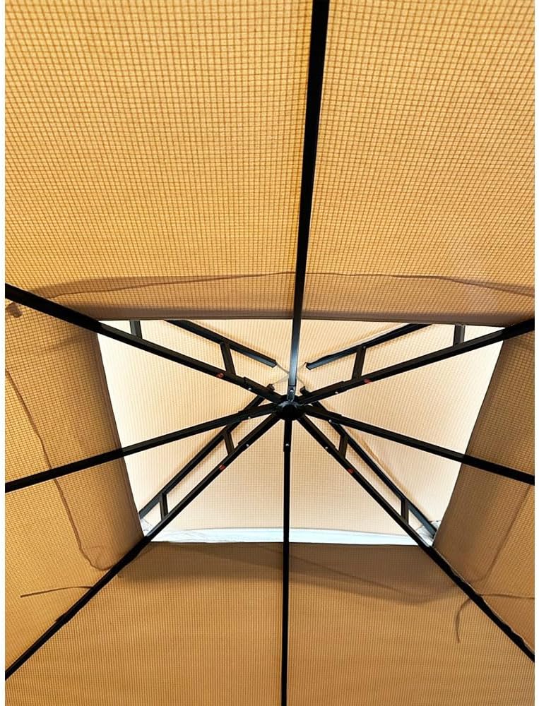 Garden Winds Replacement Canopy Top Cover Compatible with The Grand Patio 10' X 10' Gazebo - RipLock 350