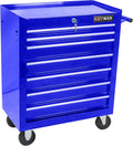 7 Drawers Tool Cart on Wheels, Multifunctional Rolling Tool Chest Tool Storage, Drawers Rolling Tool Trolley Organizer Tool Case for Garage,Warehouse,Workshop,Repair Shop (7 Drawers-Blue)
