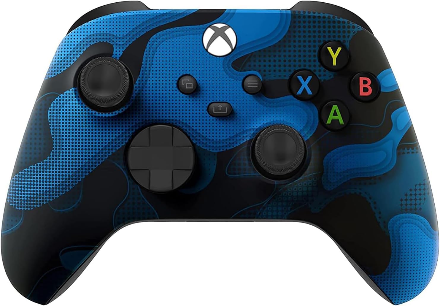 Custom Controllerzz Wireless Controller for Microsoft Xbox Series X/S & Xbox One - Custom Soft Touch Feel - Custom Xbox Series X/S Controller (X/S Blue Camo)
