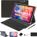 2026 Latest 11 inch Android Tablet, 18GB RAM, 128GB ROM, 1TB Expand, 2K Display, T616 Octa-Core, 5G WiFi, 13MP+5MP+5MP Camera, GPS, 9000mAh, Tablet with Keyboard/Case/Pen, Quad Speakers