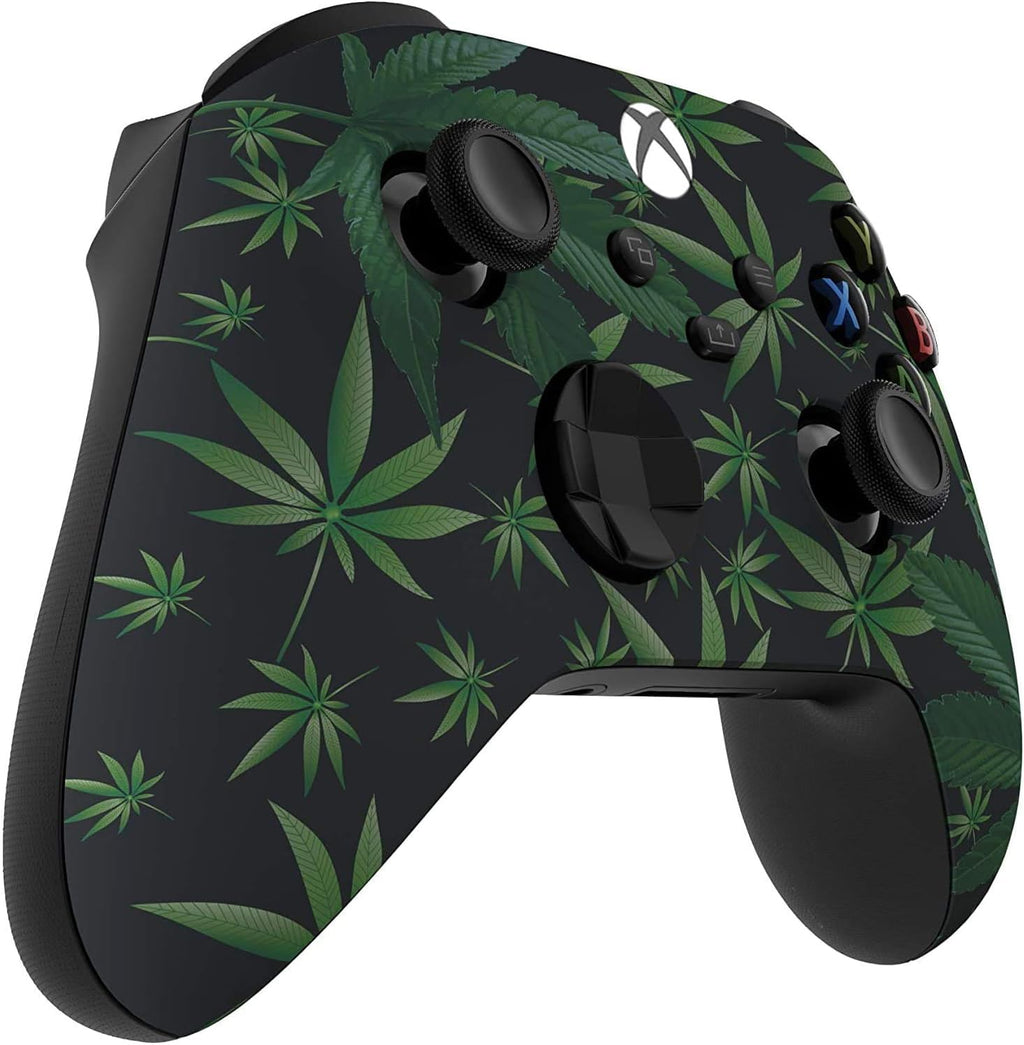 Custom Controllerzz Wireless Controller for Microsoft Xbox Series X/S & Xbox One - Custom Soft Touch Feel - Custom Xbox Series X/S Controller (X/S Weeds)