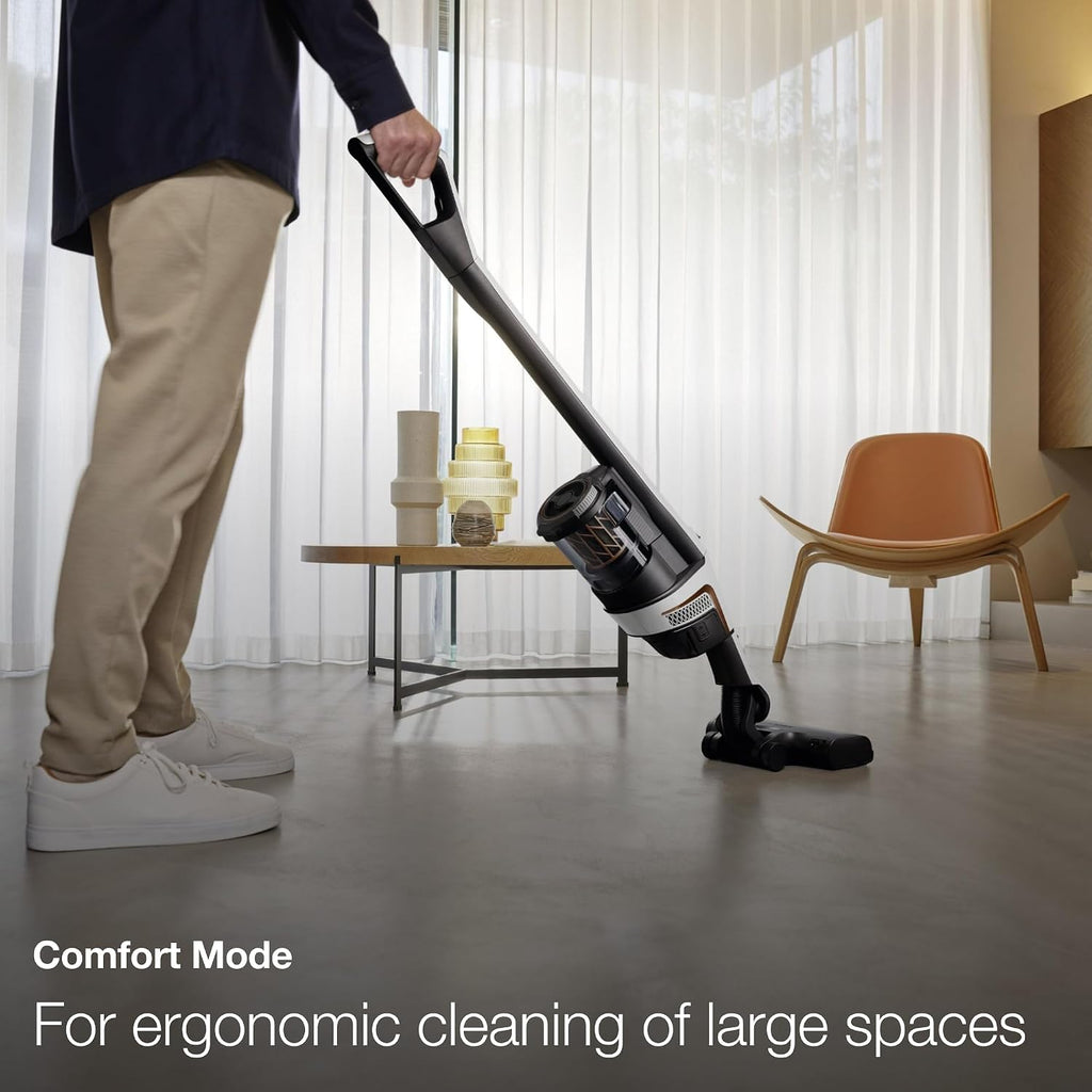 Miele Triflex HX2 Self-Standing Cordless Stick Vacuum Cleaner, 60 min runtime, Lotus White / Rose Gold