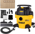 DEWALT 6 Gal Stealthsonic Shop Vacuum Wet and Dry, 5 Peak HP Shop Vac with Poweful Suction, Ultra-Quiet Shopvac Wet Dry Vacuum Cleaner with 6 Dust Bages for Home, Jobsite, Workshop, Garage and Auto