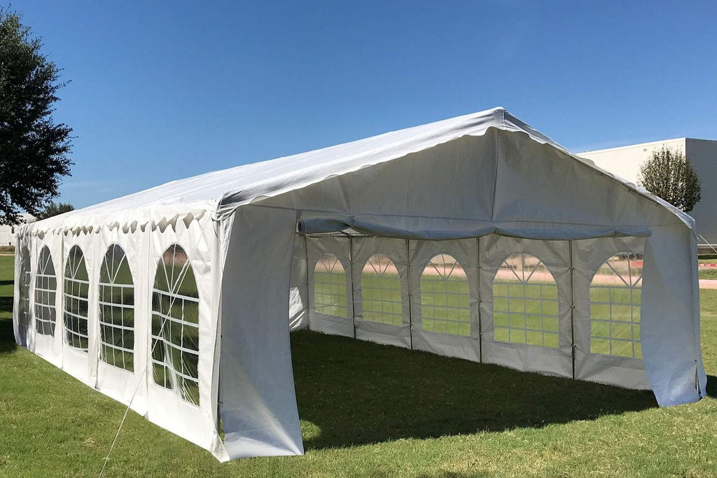 Delta 32'x16' Budget PE Tent Tents for Parties + 2 Long Bags + 1 Short Bag, Outdoor Large Commercial Canopy,carpas para Fiestas,Wedding Event Tent for Patio Outdoor Garden Events