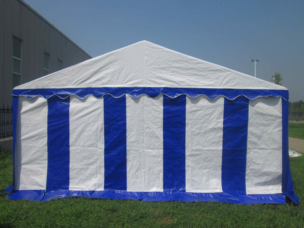 AMERICAN PHOENIX Party Tent 16x26 ft Heavy Duty Canopy Shelter Gazebo for Wedding Event Fair with Roof with Sidewalls and Windows White and Blue Event Tents