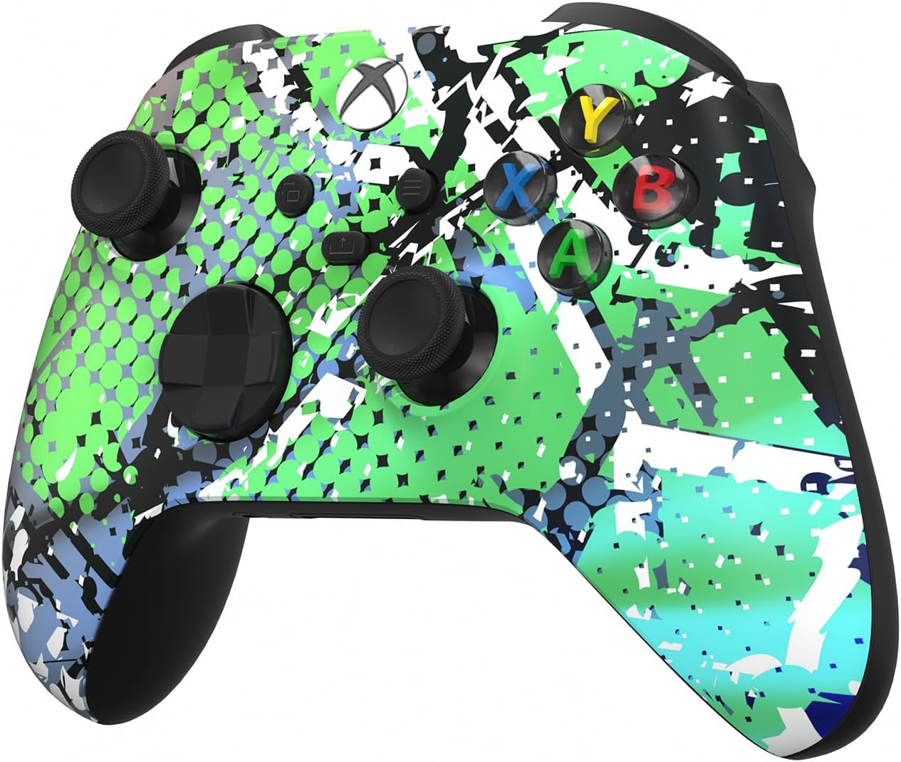 Custom Controllerzz Wireless Controller for Microsoft Xbox Series X/S & Xbox One - Custom Soft Touch Feel - Custom Series X/S Controller (X/S Swamp Fade)