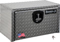 Buyers Products 1705150 Diamond Tread Aluminum Underbody Truck Tool Box, 14 x 12 x 24, Made in USA, .100 in. Thick, Corrosion Resistant, Locking Compression Latch, Secure Storage for Work Trucks